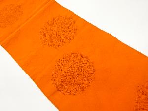 綴れ華紋に道長取り・古典柄模様織出し名古屋帯